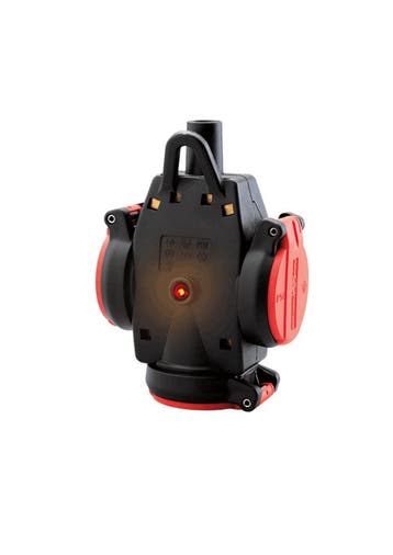 ABL 1173543 Coupleur 3 voies en caoutchouc IP54 Rouge -, Verzenden, Nieuw