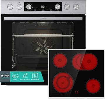 Gorenje HEISLUFTINOXSET4 - Inbouw oven set - 71L, Ophalen of Verzenden, Nieuw
