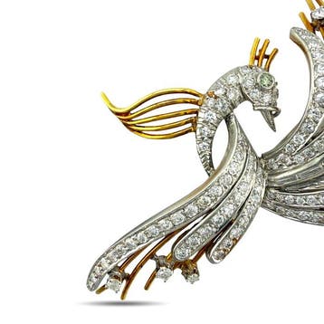 Broche - 18 carats Or jaune, Broche exclusive en or jaune 18