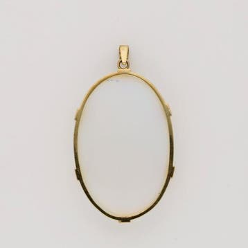 Hanger - 14 karaat Geel goud - Opaliet, Handtassen en Accessoires