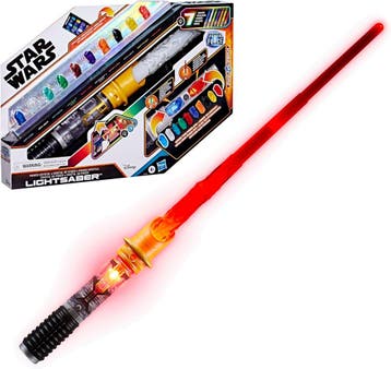 Lightsaber Geel + 10 kristallen | Retour Deal | 40% korting, Verzenden, Zo goed als nieuw, Replica