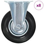 vidaXL 8 st Wielen vast 125 mm, Verzenden