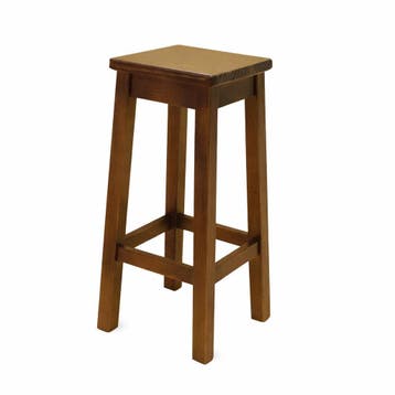 Donkere hoge barkrukken van grenenhout - NIEUW!, 5 krukken of meer, Met voetsteun, 60 tot 90 cm, Nieuw