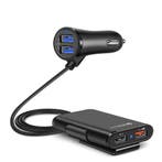 DrPhone PCC2 36W 8A 4-poorten Snellader USB QC 3.0 Autolader, Télécoms, Chargeurs de voiture, Verzenden