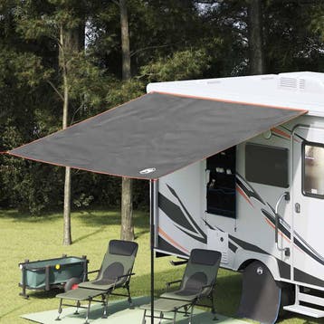 vidaXL Waterdichte Tarp -persoons 240 x 300 cm Grijs en, Verzenden