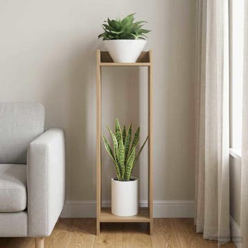 vidaXL Plantenstand Artisanaal eiken 30 x 30 x 100 cm, Verzenden, Nieuw