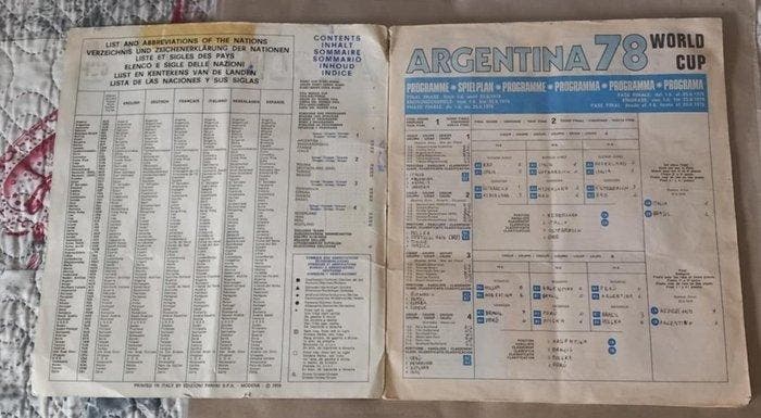 1978 Panini Argentina 78 World Cup - 1 Compleet album -, Verzamelen, Stickers