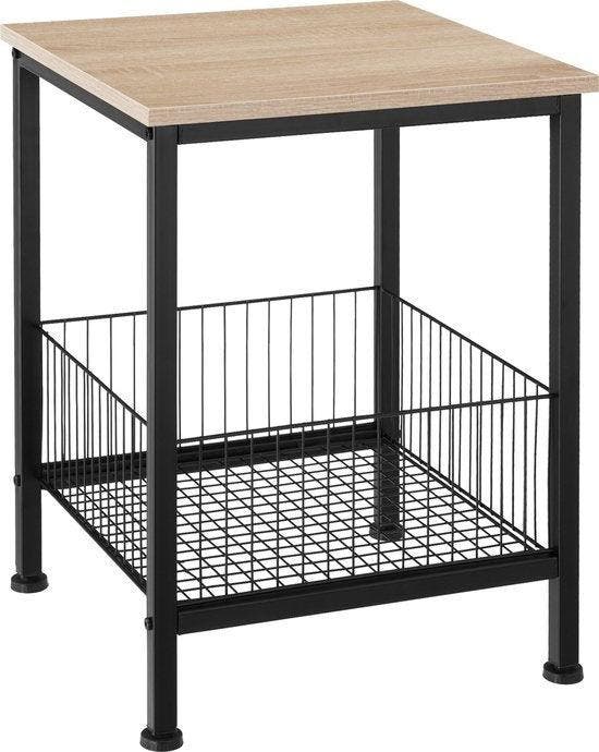 2dekans | tectake® - Bijzettafel Grimsby 40x40x55,5cm -, Huis en Inrichting, Tafels | Salontafels, Ophalen of Verzenden