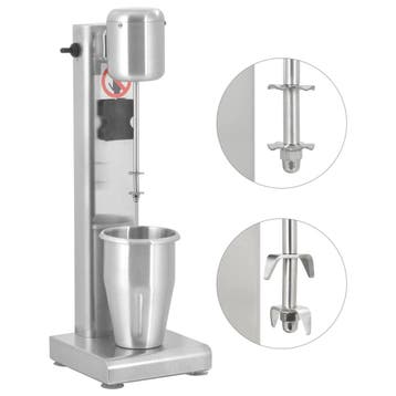 vidaXL Milkshake mixer 1 L roestvrij staal, Verzenden