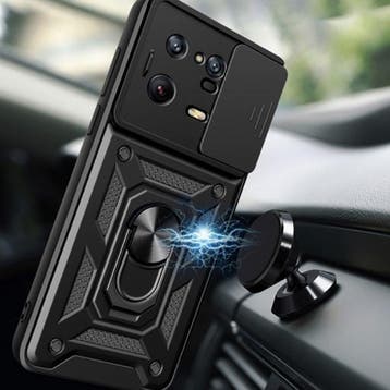Xiaomi Mi 12 Pro - Armor Hoesje met Kickstand en Camera, Verzenden