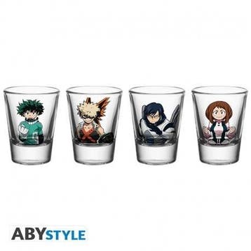 My Hero Academia Set van 4 Shotglazen, Ophalen of Verzenden
