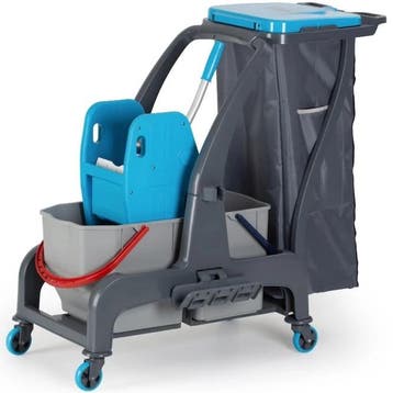 Schoonmaakwagen | ProCart | Kunststof | Grijs/Blauw |, Verzenden, Nieuw in verpakking