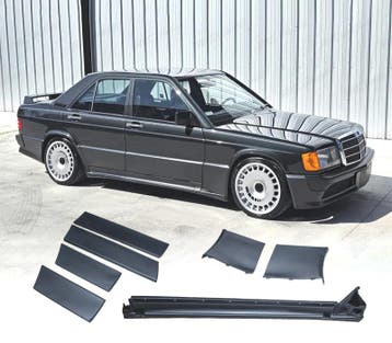 BAS DE CAISSE + MOULURES LATÉRALES MERCEDES 190 W201 83-87 L, Verzenden