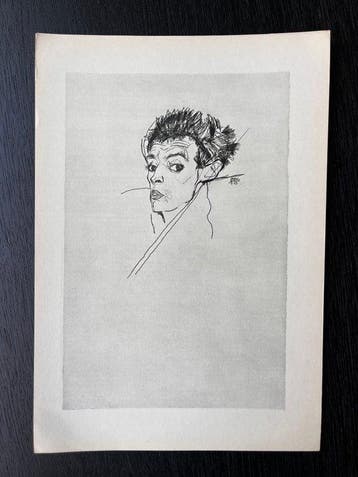 Egon Schiele (1890-1918), after - Self portrait