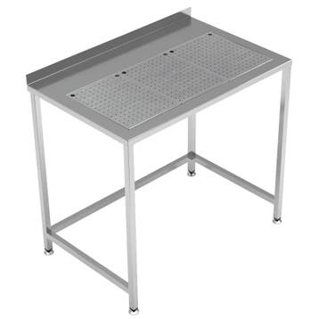 Werktafel | RVS | Lekbak | Achteropstand | Zelfmontage |, Verzenden