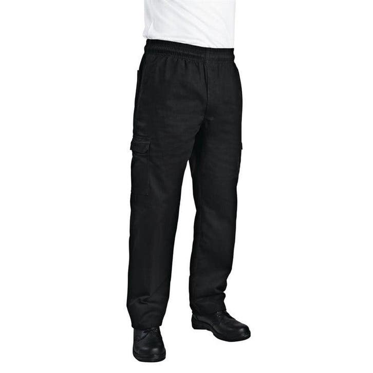 Chef Works unisex slim fit cargo broek zwart |100% katoen, Articles professionnels, Horeca | Équipement de cuisine, Envoi