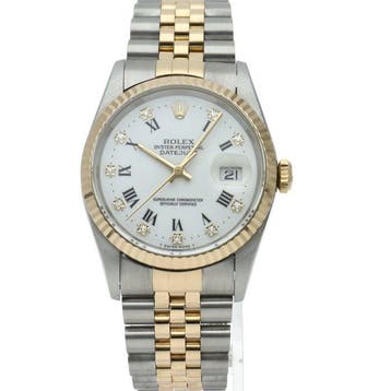 Rolex - Datejust mens watch 10P diamond - 16233G(S) - Heren, Nieuw