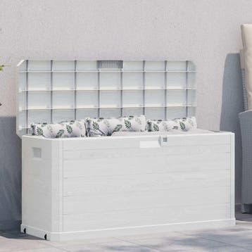 vidaXL Tuinbox 280 L lichtgrijs, Verzenden