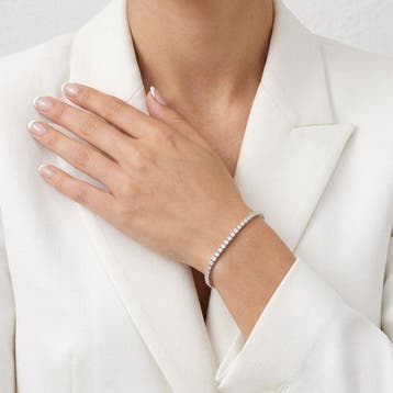 Zonder minimumprijs - Armband - 18 karaat Witgoud - 1.30ct., Nieuw