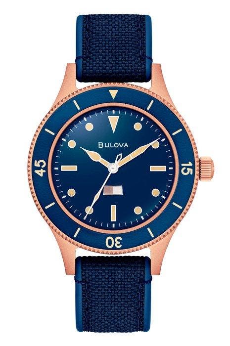Bulova - Collezione Military Mil-Ships Bronze 150, Handtassen en Accessoires, Horloges | Heren