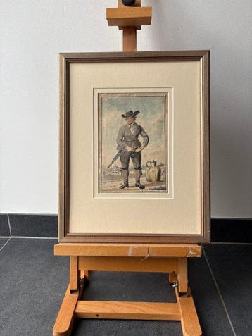 Vd Zandt (XIX) - Klassieke aquarel