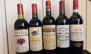 1982 Rouffiac, 1990 Château Gombeau 1998 Château La Grâce, Verzamelen, Nieuw