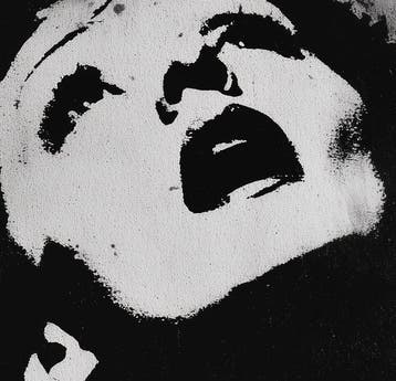 David Law (1967) - Edith Piaf II (Stencil)