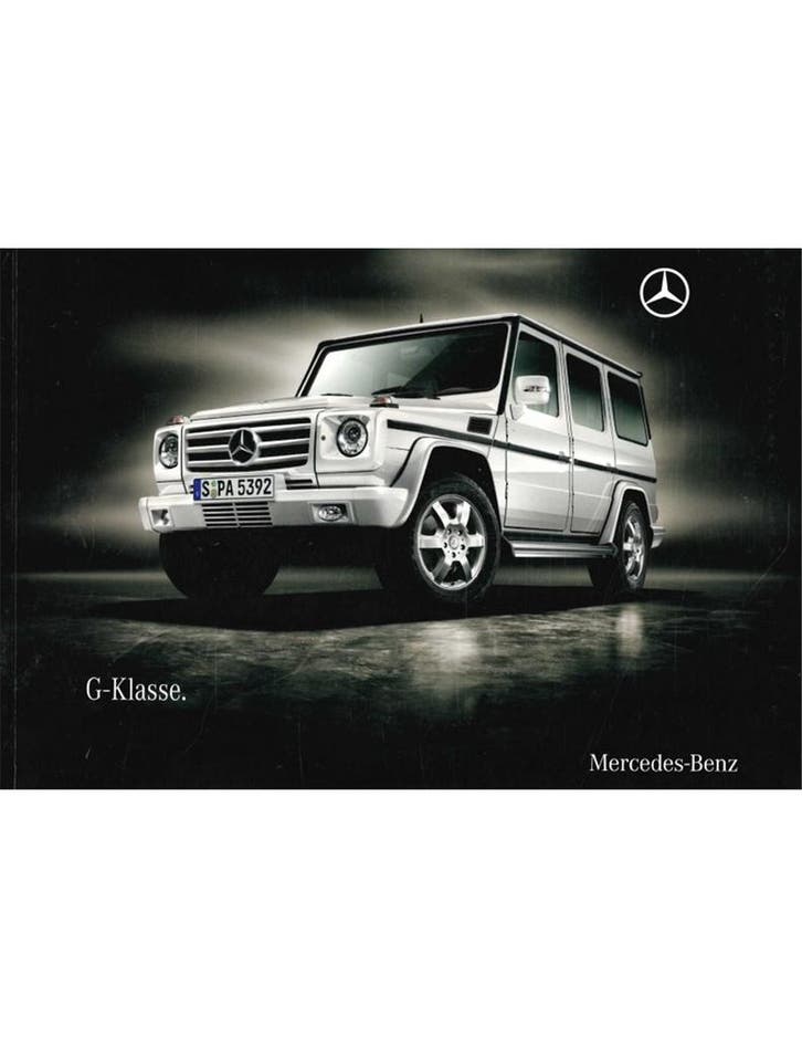 2009 MERCEDES BENZ G KLASSE BROCHURE DUITS, Livres, Autos | Brochures & Magazines