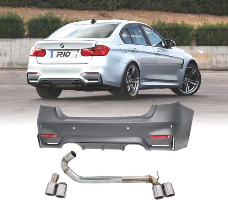 Pare Chocs Arrière Pour Bmw F30 F80 11-18 Look M3 + Embouts, Autos : Pièces & Accessoires, Carrosserie & Tôlerie, Envoi