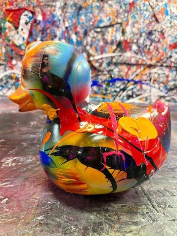 michele socionovo - Rubber Duck Amour abstrait limited