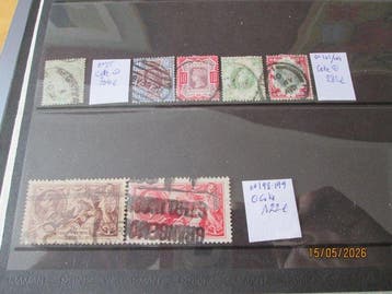 Wereld 1880/1958 - selectie van klassiekers en semi-moderne, Gestempeld
