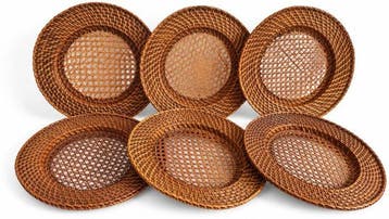 Flamant - Onderbord (6) - Rattan, Bamboe, caning,, Antiek en Kunst