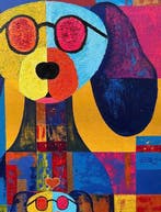 Nguyen T.H (1988) - Love Dogs 80 60 cm.