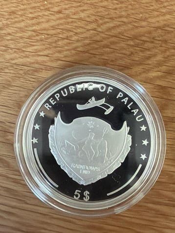Palau. 5 Dollars 2014 Renault 4CV - 25g (.925) Silber