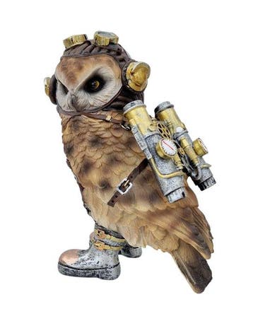 Sculpture, Owl - 21 cm - polystone