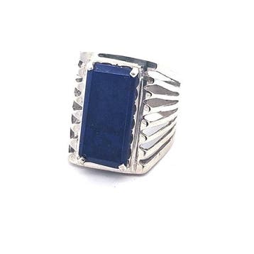Lapis-lazuli - Argent - Bague