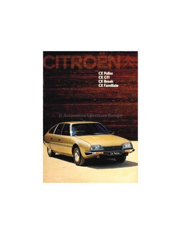 1980 CITROËN CX PROGRAMMA BROCHURE DUITS, Ophalen of Verzenden, Nieuw