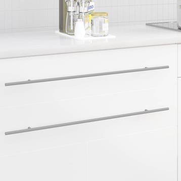 vidaXL Kast Handvat 12 pcs Zilver 800 mm Roestvrij staal, Verzenden, Nieuw