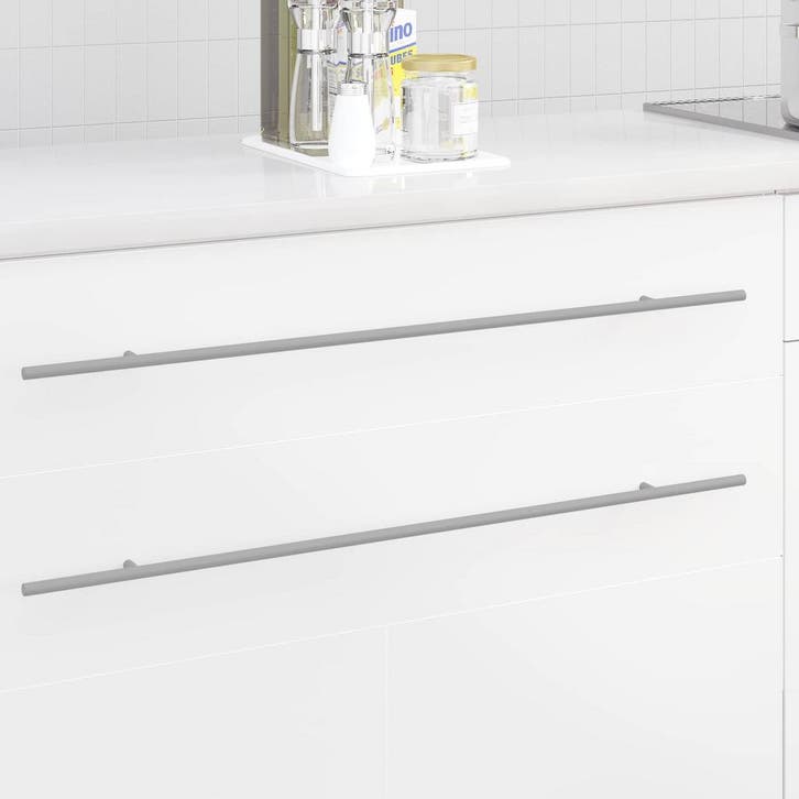 vidaXL Kast Handvat 12 pcs Zilver 800 mm Roestvrij staal, Bricolage & Construction, Serrurerie de bâtiment & Dispositif de fermeture
