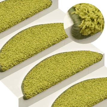 vidaXL Trapmatten 15 st 56x17x3 cm Groen Halfrond, Verzenden, Nieuw