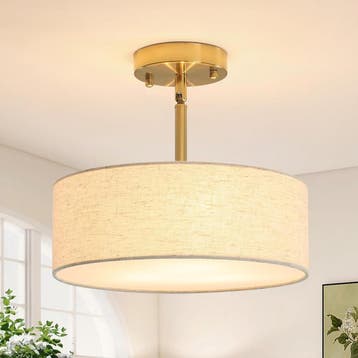 Luxe Plafondlamp Goud/Wit | Tweede kansje | OP = OP, Verzenden