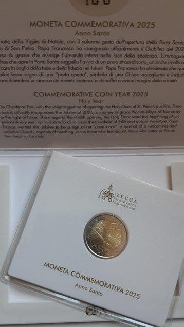 Vaticaan. 2 Euro 2025 Anno Santo (Zonder minimumprijs), Postzegels en Munten