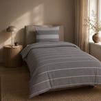 Mexx Home dekbedovertrek - grijs - 1-persoons | 140 x, Huis en Inrichting, Verzenden, Nieuw, Grijs
