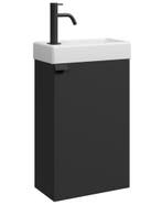 Toiletmeubel Apollo 40 x 22 cm Mat Zwart Fonteinmeubel, Verzenden