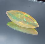 1 pcs Geel, Oranje, Meerkleurig, Groen Opaal - 6.08 ct -, Nieuw