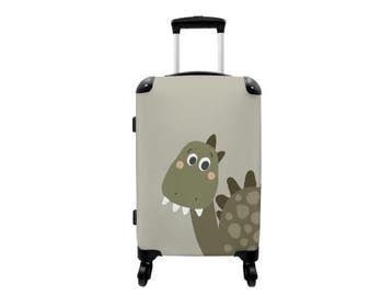 Veiling - Koffer handbagage dino groen, Handtassen en Accessoires, Koffers, Nieuw