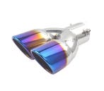 EMBOUT D´ÉCHAPPEMENT ACIER INOXYDABLE TITANE 2 DOUBLE 89MM, Autos : Pièces & Accessoires, Verzenden