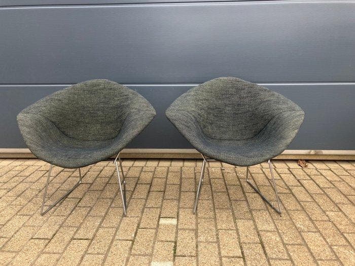 Knoll - Harry Bertoia - Fauteuil (2) - Diamond Stoel -, Antiquités & Art, Art | Objets design