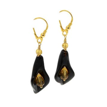 Onyx - Zilver - Oorbellen