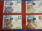 Italie. 2 Euro 2005/2019 (10 Monete) Lettere Numismatiche, Timbres & Monnaies